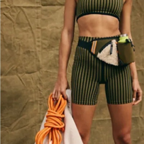 Pants - Free People Movement Tighten Up Striped Shorts